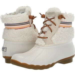 Sperry White and Tan Boots